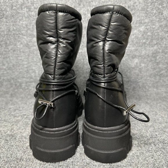 Cecelia New York JR Water Resistant Lug Sole Bootie Black Boots Womens Size 9 - Picture 4 of 10